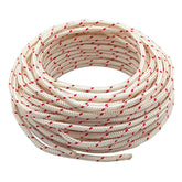 YGQ pull cord starter rope (12m) showing durable braided nylon for mower replacement.
