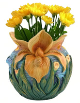 Yhupl Starry Night planter front view elevates living room decor with bold artistry