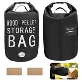 YIBOBO 22lb pellet storage bag filled with wood pellets for grilling.