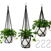 YIBOT macrame plant hanger 35-inch length enables versatile indoor use.