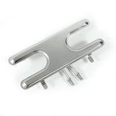 YIHAM H-Type dual-control burner front view, showcasing durable 430 stainless steel construction.