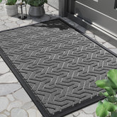 Yimobra front door mat with 29.5x17 entrance grey, traps dirt for a cleaner entry.