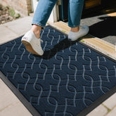 Yimobra front door mat dirt capture traps debris at the threshold