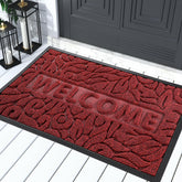 Yimobra Welcome Mat outdoor front view showing durable waterproof surface for busy entryways.
