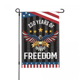 YINGFAN 250 Years America garden flag front view for outdoor display