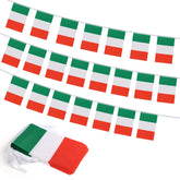 Yingnner Italy flag banner with 33 feet of flags for festive celebrations