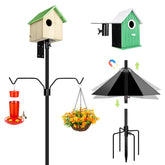 YINGYM 79-inch bird feeder pole for elevated, stable outdoor garden feeding.