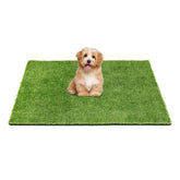 Yinoos grass mat close-up shows soft texture for pet comfort and natural look.