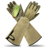 Yionaiyi rose pruning gloves with padded palms for secure pruning grip.