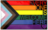 YISDZSW Progress Pride Flag outdoor 3x5 flag for yard display with weather resistance.
