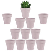 Yishang pink terracotta pot with drainage hole for healthy succulents.
