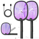 YISSVIC electric fly swatter folded for travel and storage.