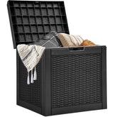 YITAHOME 32-gallon storage box with lid, secure outdoor storage.