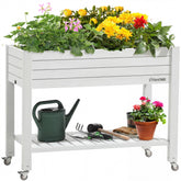 YITAHOME elevated garden bed with legs and wheels for easy movement across patios