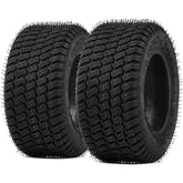 YITAMOTOR 16x6.50-8 lawn mower tire front view with turf-friendly tread.
