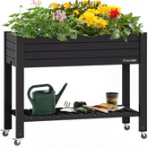 YITAHOME elevated garden bed on wheels for effortless mobility