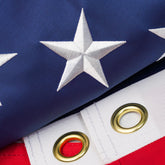 YIYUESQUHF embroidered-stars American flag for vivid outdoor display