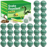 YJOO Snake Repellent balls placed around patio deter snakes safely for families and pets