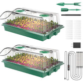 YJXFON seed starter tray with 80 cells and grow lights for indoor germination