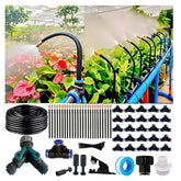 YLYMNHCY drip irrigation kit with 100 ft pipe for even garden watering.