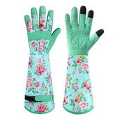 Ymomode Garden Gloves for Women with long sleeves protect arms while weeding