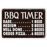 Ynjzk funny kitchen sign retro BBQ timer for wall decor