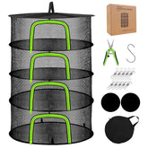 YOBAZAN 4-layer rack front view with roomy mesh shelves for herbs
