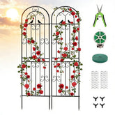YOBAZAN two-pack trellis assembly shows fast setup for busy gardeners