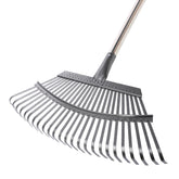 Yocada garden leaf rake with wide head for quick yard cleanup