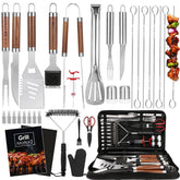 Yoehka BBQ tools set with spatula and tongs for backyard grilling