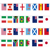 YOFANUP World Cup flags bunting with 32 flags for vibrant decor
