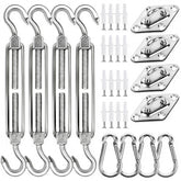 YOFIT 44-pcs shade sail hardware kit for easy outdoor installation