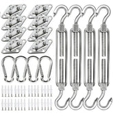 YOFIT shade sail hardware kit packaged for easy outdoor shade planning.