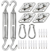 YOFIT shade sail turnbuckle close-up for secure wind-ready tension.