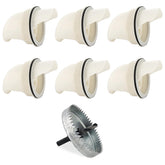 YOLCAR chicken feeder port with 3-15-inch diameter for easy access and minimal waste.