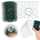 Yolev green floral chicken wire 3.94x118 inch provides sturdy, bendable support for floral crafts.