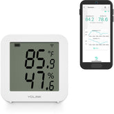 YoLink indoor hygrometer thermometer front view for easy home monitoring