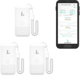 YoLink fridge sensor visualized monitoring temperature for safer food storage
