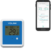 YoLink X3 front view temperature and humidity sensor for precise home monitoring.