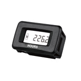 YOOREAL digital hour meter front view with clear display for maintenance timing