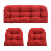 YOOZEKU loveseat cushion tufted for durable outdoor comfort.