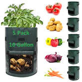 YOQXHY Potato Grow Bags with 10-gallon capacity for versatile planting.