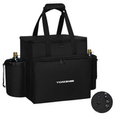 Yorkenbe portable heater bag front pocket for accessories and quick access.