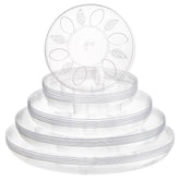 YOUEON 6-inch clear plant tray with feet for indoor use and improved drainage.