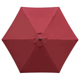 YOUGE OUTDOOR 9ft canopy for burgundy 6-rib umbrella, ready replacement
