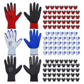 YOUKE OLA black nitrile garden gloves with durable grip for planting tasks