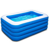 YOUMI inflatable pool 70x55x29-inch full view for backyard family fun.