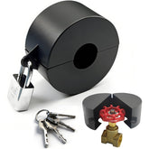 Young Dance gate valve locking device on spigot prevents unauthorized use