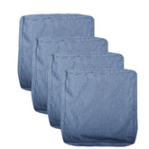 youngseahome denim blue patio cushion cover shown on outdoor chair with durable look