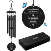 YOUNTASY memory wind chimes 35in on porch emit soothing memorial tones.